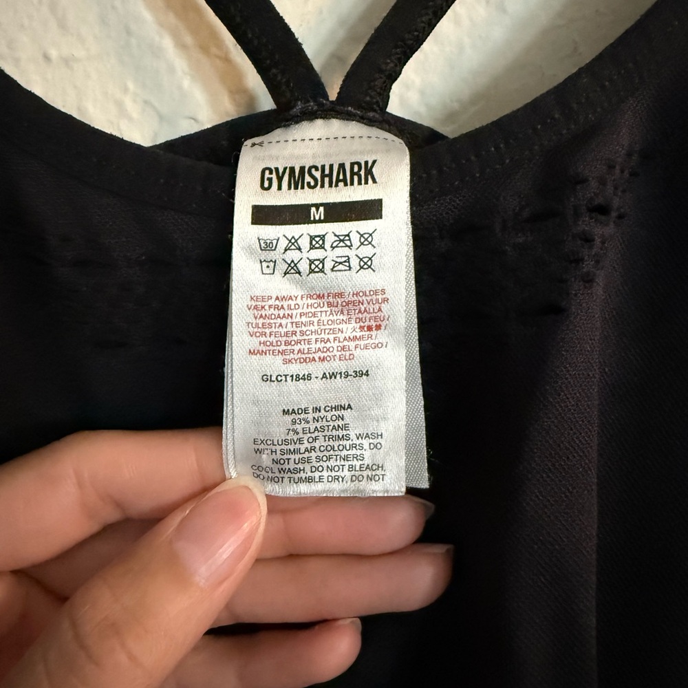 GYMSHARK Energy Seamless Crop Top Black - Picture 7 of 8